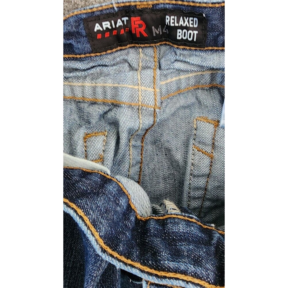 Ariat Jeans FR Men's 34x34 M4 Relaxed Boot Cut Carpenter Work Pant Cat 2 - Picture 6 of 12